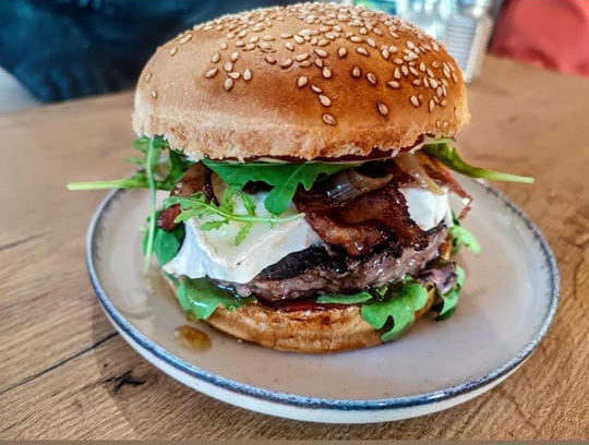 Burger chèvre et miel