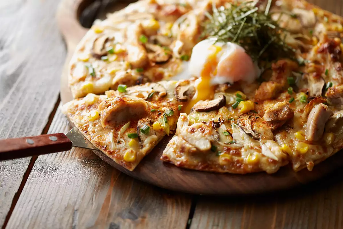 Pizza Poulet Curry